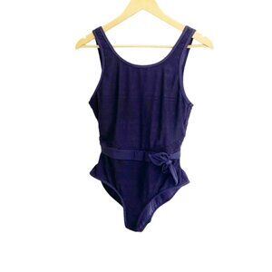 Anne Cole Navy Crochet One Piece Swimsuit 10